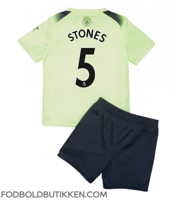 Manchester City John Stones #5 Tredjetrøje Børn 2022-23 Kortærmet (+ Korte bukser)